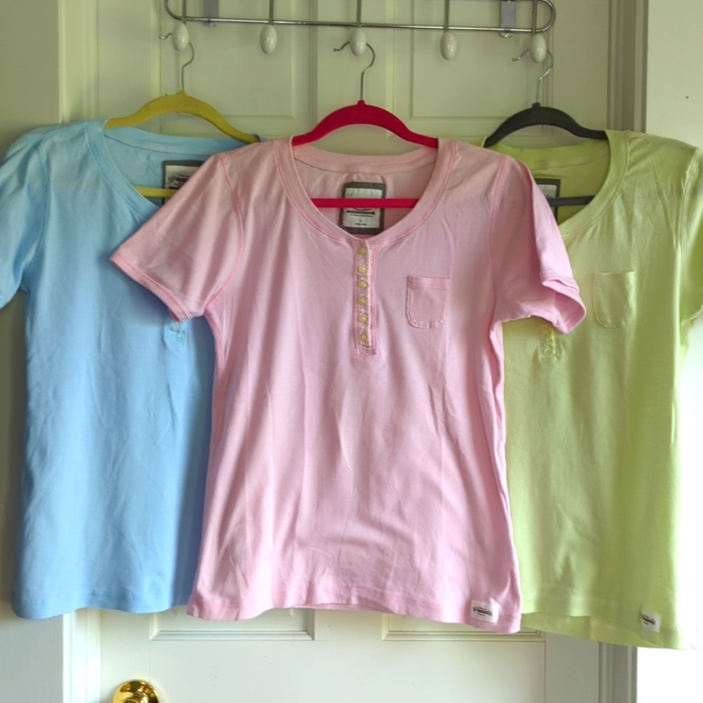Authentic rugged company henley t- shirt